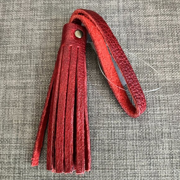 Portland Leather classic tassel pebbled red - Picture 2 of 2